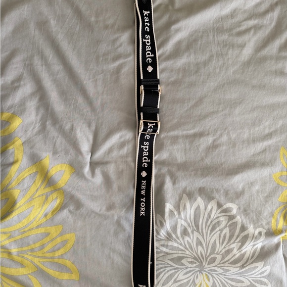 Kate Spade Black and White Logo Belt - Picture 3 of 3